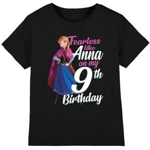 Disney (5-6 Years, Black) Frozen Childrens/Kids Fearless Like Anna 9th Birthday T-Shirt Disney (5-6 Years, Black) Frozen Childrens/Kids Fearless Like Anna 9th Birthday T-Shirt