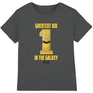 (5-6 Years, Charcoal) Star Wars Childrens/Kids Greatest Kid C3PO T-Shirt (5-6 Years, Charcoal) Star Wars Childrens/Kids Greatest Kid C3PO T-Shirt