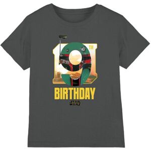 (3-4 Years, Charcoal) Star Wars Childrens/Kids Boba Fett Space 9th Birthday T-Sh (3-4 Years, Charcoal) Star Wars Childrens/Kids Boba Fett Space 9th Birthday T-Sh