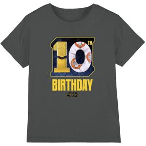 (5-6 Years, Charcoal) Star Wars Childrens/Kids C3PO BB-8 Space 10th Birthday T-S (5-6 Years, Charcoal) Star Wars Childrens/Kids C3PO BB-8 Space 10th Birthday T-S
