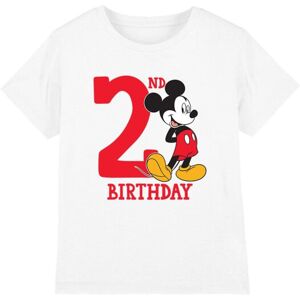 (3-4 Years, White) Disney Childrens/Kids Mickey Mouse 2nd Birthday T-Shirt (3-4 Years, White) Disney Childrens/Kids Mickey Mouse 2nd Birthday T-Shirt