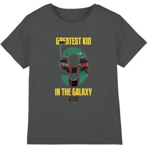 (12-13 Years, Charcoal) Star Wars Childrens/Kids Greatest Kid Boba Fett T-Shirt (12-13 Years, Charcoal) Star Wars Childrens/Kids Greatest Kid Boba Fett T-Shirt