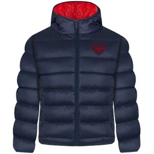 (8-9 Years) Arsenal FC Boys Jacket Hooded Winter Quilted Kids OFFICIAL Football (8-9 Years) Arsenal FC Boys Jacket Hooded Winter Quilted Kids OFFICIAL Football