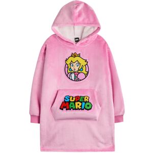 (6-8 Years, Pink) Nintendo Girls Princess Peach Super Mario Blanket Hoodie (6-8 Years, Pink) Nintendo Girls Princess Peach Super Mario Blanket Hoodie