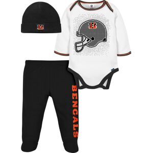 Gerber NFL Baby Boys' 3Pc Bodysuit Footed Pant & Cap Set Cincinnati Bengals Gerber NFL Baby Boys' 3Pc Bodysuit Footed Pant & Cap Set Cincinnati Bengals