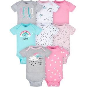 Gerber Baby Girl's 8-Pack Short Sleeve Onesies Bodysuits Clouds 3-6 Months Gerber Baby Girl's 8-Pack Short Sleeve Onesies Bodysuits Clouds 3-6 Months