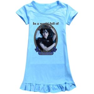 Unbranded (Light Blue, 7-8Y) Wednesday Addams Printed Nightdress Kids Girls The Addams Fam Unbranded (Light Blue, 7-8Y) Wednesday Addams Printed Nightdress Kids Girls The Addams Fam