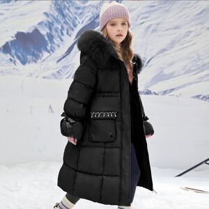 Xcsgsra (Black, 12-15Years) Kids Girls Coat Fur Hooded Parka Jacket Warm Long Xcsgsra (Black, 12-15Years) Kids Girls Coat Fur Hooded Parka Jacket Warm Long