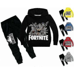 Unbranded (11-12Years, Black) Kids Fortnite Hoodie Pants Suit Long Sleeve Tracksuit Sports Unbranded (11-12Years, Black) Kids Fortnite Hoodie Pants Suit Long Sleeve Tracksuit Sports