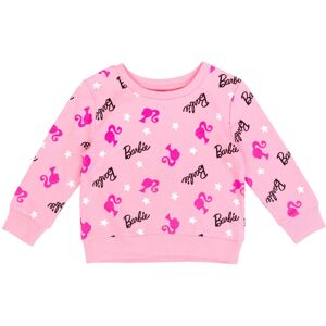Barbie Toddler Girls French Terry Pullover Sweatshirt Pink 4T Barbie Toddler Girls French Terry Pullover Sweatshirt Pink 4T