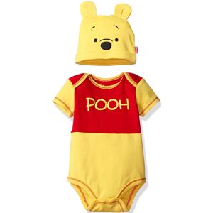 Disney Boys' Winnie the Pooh Bodysuit with Cap Set Yellow 0/3M Disney Boys' Winnie the Pooh Bodysuit with Cap Set Yellow 0/3M