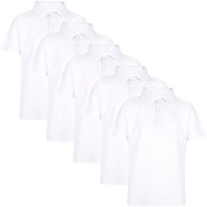 a2zkids (11-12 Years, White 5 Pack) Kids Boys T Shirts Summer Soft Plain Polo a2zkids (11-12 Years, White 5 Pack) Kids Boys T Shirts Summer Soft Plain Polo