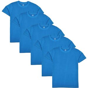 a2zkids (11-12 Years, Blue) Kids Unisex Pack Of 5 Plain PE School T Shirts a2zkids (11-12 Years, Blue) Kids Unisex Pack Of 5 Plain PE School T Shirts