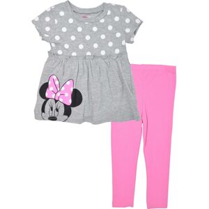 Disney Minnie Mouse Infant Baby Girls Graphic T-Shirt & Leggings Heather Grey/Pi Disney Minnie Mouse Infant Baby Girls Graphic T-Shirt & Leggings Heather Grey/Pi