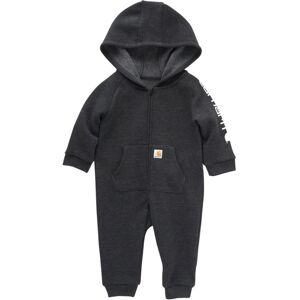 Carhartt Boys Long-Sleeve Zip-Front Hooded Coverall Caviar Black Heat Carhartt Boys Long-Sleeve Zip-Front Hooded Coverall Caviar Black Heat