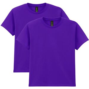 Gildan Unisex Child Youth Heavy Cotton T-shirt Style G5000b 2-pack Purple X- Gildan Unisex Child Youth Heavy Cotton T-shirt Style G5000b 2-pack Purple X-