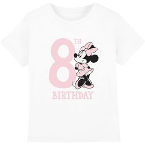 (3-4 Years, White) Disney Childrens/Kids Minnie Mouse 8th Birthday T-Shirt (3-4 Years, White) Disney Childrens/Kids Minnie Mouse 8th Birthday T-Shirt