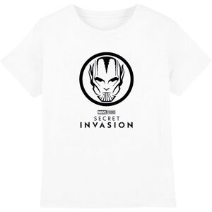 (12-13 Years, White) Marvel Childrens/Kids Secret Invasion Mono Badge T-Shirt (12-13 Years, White) Marvel Childrens/Kids Secret Invasion Mono Badge T-Shirt