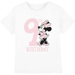 (3-4 Years, White) Disney Childrens/Kids Minnie Mouse 9th Birthday T-Shirt (3-4 Years, White) Disney Childrens/Kids Minnie Mouse 9th Birthday T-Shirt