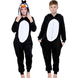 a2zkids (3-4 Years, Penguin) Kids Unisex Fleece Onesie Jumpsuit Penguin Pyjamas a2zkids (3-4 Years, Penguin) Kids Unisex Fleece Onesie Jumpsuit Penguin Pyjamas