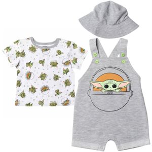 STAR WARS The Child Newborn Baby Boys Short Overalls T-Shirt and Hat 3 Piece Out STAR WARS The Child Newborn Baby Boys Short Overalls T-Shirt and Hat 3 Piece Out