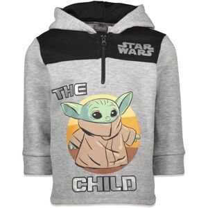 STAR WARS The Child Toddler Boys Fleece Half Zip Pullover Hoodie Gray 3T STAR WARS The Child Toddler Boys Fleece Half Zip Pullover Hoodie Gray 3T