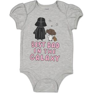 STAR WARS Newborn Baby Girls Short Sleeve Baby Bodysuit Gray 6-9 Months STAR WARS Newborn Baby Girls Short Sleeve Baby Bodysuit Gray 6-9 Months