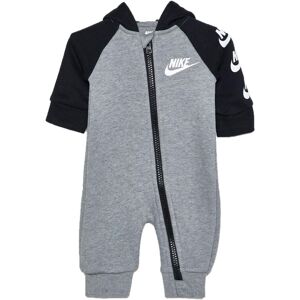 Nike Baby`s Futura Long Sleeve Full Zip Hooded Coverall (Dark Grey Heather(56F86 Nike Baby`s Futura Long Sleeve Full Zip Hooded Coverall (Dark Grey Heather(56F86