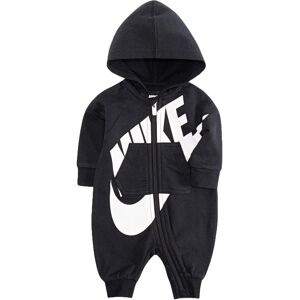Nike Baby Boy All Day Play Hooded Coverall Romper (Black(56B954-023)/White 12 Mo Nike Baby Boy All Day Play Hooded Coverall Romper (Black(56B954-023)/White 12 Mo