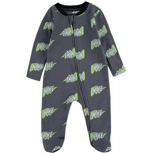 Nike Baby Boy's Thunder Block Footed Coverall (Infant) Smoke Grey 3 Months Nike Baby Boy's Thunder Block Footed Coverall (Infant) Smoke Grey 3 Months