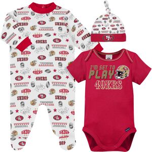 Gerber NFL San Francisco 49Ers 3 Pack Bodysuit Sleep n Play Footie Cap Registry Gift Se Gerber NFL San Francisco 49Ers 3 Pack Bodysuit Sleep n Play Footie Cap Registry Gift Se