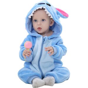 Unbranded (Stitch, Fit Height80cm) Onesie Cartoon Baby Animal Flannel Crawling Clothes Lon Unbranded (Stitch, Fit Height80cm) Onesie Cartoon Baby Animal Flannel Crawling Clothes Lon