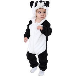 Unbranded (Panda, Fit Height90cm) Onesie Cartoon Baby Animal Flannel Crawling Clothes Long Unbranded (Panda, Fit Height90cm) Onesie Cartoon Baby Animal Flannel Crawling Clothes Long
