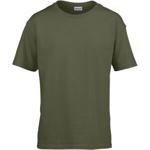 (9-11 Years, Military Green) Gildan Childens/Kids SoftStyle Ringspun T-Shirt (9-11 Years, Military Green) Gildan Childens/Kids SoftStyle Ringspun T-Shirt