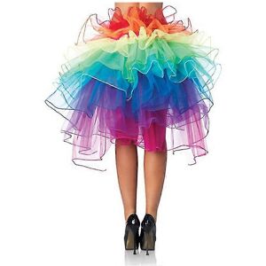 Kikidex (As show, One size) Rainbow Skirt Colorful Fluffy Tutu Ballet Dance Rave Rainbow Kikidex (As show, One size) Rainbow Skirt Colorful Fluffy Tutu Ballet Dance Rave Rainbow