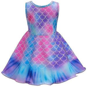 Unbranded Mermaid Birthday Party Sleeveless Skater Swing Dress Sundress for 2-10y Kids Gir Unbranded Mermaid Birthday Party Sleeveless Skater Swing Dress Sundress for 2-10y Kids Gir