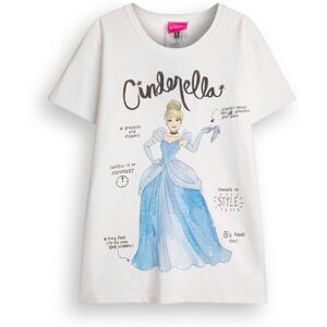 (12-13 Years) Disney Cinderella Short Sleeved T-Shirt (Girls White) (12-13 Years) Disney Cinderella Short Sleeved T-Shirt (Girls White)