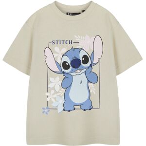 (9-10 Years) Disney Lilo & Stitch Short Sleeved T-Shirt (Girls Beige) (9-10 Years) Disney Lilo & Stitch Short Sleeved T-Shirt (Girls Beige)