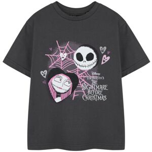 Disney The Nightmare Before Christmas Short Sleeved T-Shirt (Girls Grey) Disney The Nightmare Before Christmas Short Sleeved T-Shirt (Girls Grey)