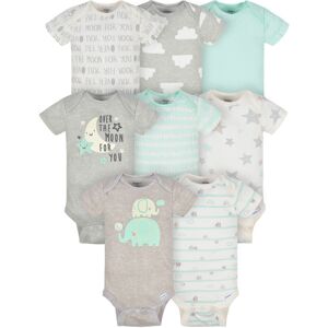 Gerber Baby 8-Pack Short Sleeve Onesies Bodysuits Elephants Preemie Gerber Baby 8-Pack Short Sleeve Onesies Bodysuits Elephants Preemie
