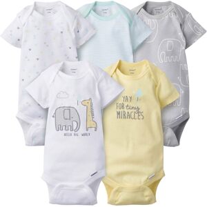 Gerber Unisex Baby 5-Pack Short Sleeve Variety Onesies Bodysuits Elephant Dream Gerber Unisex Baby 5-Pack Short Sleeve Variety Onesies Bodysuits Elephant Dream