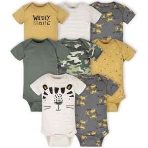 Gerber Baby 8-Pack Short Sleeve Onesies Bodysuits Tiger Green 0-3 Months Gerber Baby 8-Pack Short Sleeve Onesies Bodysuits Tiger Green 0-3 Months