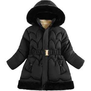 Xcsgsra (Black, 5-6Years) Kids Girls' Coat Jacket Warm Winter Fur Hooded UK Xcsgsra (Black, 5-6Years) Kids Girls' Coat Jacket Warm Winter Fur Hooded UK