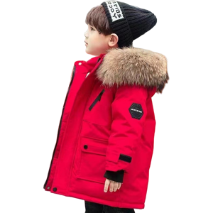 Xcsgsra (Red, 12-13Years) Kids Boys' Fur Coat Hooded Parka Jacket Outwear UK Xcsgsra (Red, 12-13Years) Kids Boys' Fur Coat Hooded Parka Jacket Outwear UK