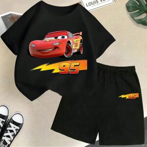 Gaatpot (1, 110cm) Disney summer new children's cartoon T-shirt set Lightning McQueen co Gaatpot (1, 110cm) Disney summer new children's cartoon T-shirt set Lightning McQueen co