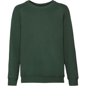 (14-15 Years, Bottle Green) Fruit of the Loom Childrens/Kids Classic Raglan Swea (14-15 Years, Bottle Green) Fruit of the Loom Childrens/Kids Classic Raglan Swea