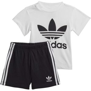 adidas Originals unisex baby Trefoil Shorts Tee Set T Shirt White/Bla adidas Originals unisex baby Trefoil Shorts Tee Set T Shirt White/Bla