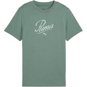 (11-12 Years, Green) Puma Childrens/Kids Essential Script T-Shirt (11-12 Years, Green) Puma Childrens/Kids Essential Script T-Shirt
