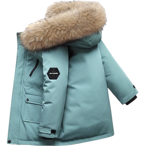 Xcsgsra (Blue, 4-5Years) Kids Boys' Fur Coats Hooded Parka Jackets Outwear Xcsgsra (Blue, 4-5Years) Kids Boys' Fur Coats Hooded Parka Jackets Outwear
