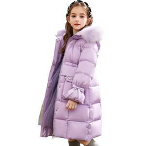 Xcsgsra (Purple, 12-15Years) Kids Girls' Coats Fur Hooded Parka Jackets Warm UK Xcsgsra (Purple, 12-15Years) Kids Girls' Coats Fur Hooded Parka Jackets Warm UK